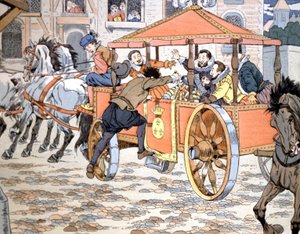 Murder of Henry IV, c.1900 by pseudonym for Onfray de Breville Jacques Job