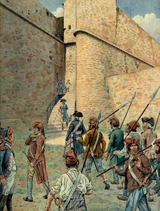 Napoleon I Bonaparte scouted at the fort square of Antibes on August 10