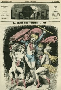 The clerks strike, the illustration suggests dressing the dancers of Jean-Baptiste Carpeaux