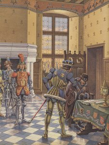 Charles the Bold, Duke of Burgundy, Lays a Treaty Before King Louis XI and Demands That He Sign It