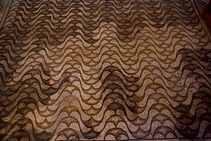Detail of floor decoration by School Italian