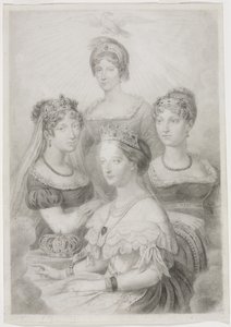 Bonaparte Women by studio of A. W. A. Plâté Studio (Ceylonese)