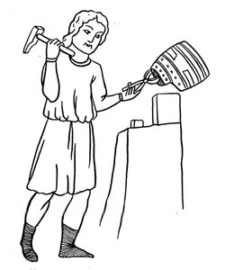 German Helmsmith at Work