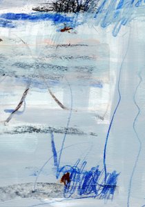 Cool Blue Abstraction by uplusmestudio