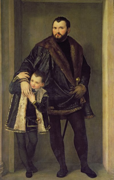 Giuseppe da Porto and his Son Adriano by Veronese