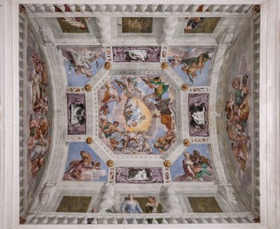 The Olympus, vault of the Hall of Olympus by Veronese