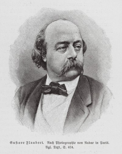 Gustave Flaubert, French Novelist by (1820-1910) (after) Nadar
