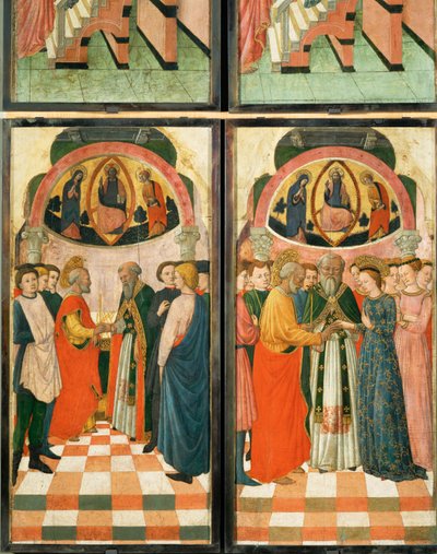 12 scenes from the life of the Virgin by (active c.1463-c.1490) Master of Wilten