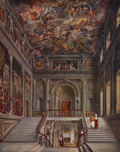 Buckingham Palace: The Painted Staircase, Buckingham House by (after) English School