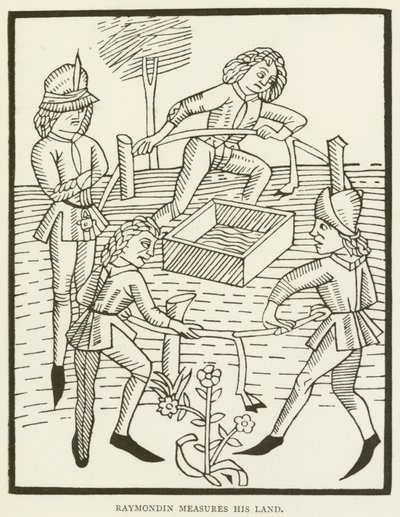 Raymondin Measures His Land by (after) English School