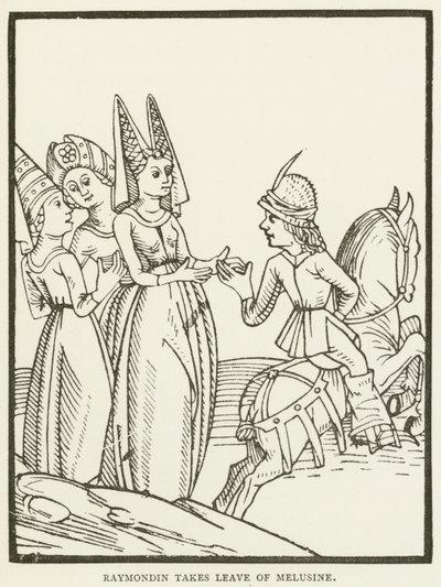 Raymondin Takes Leave of Melusine by (after) English School