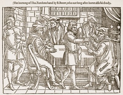 The burning of Tho. Tomkins