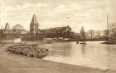Alexandra Palace, Lake by (after) English photographer