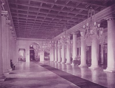 Marble Hall, Government House, Calcutta by (after) English photographer