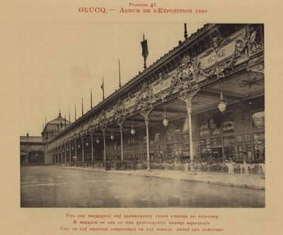 A Terrace of One of the Restaurants, Before Breakfast by (after) French Photographer