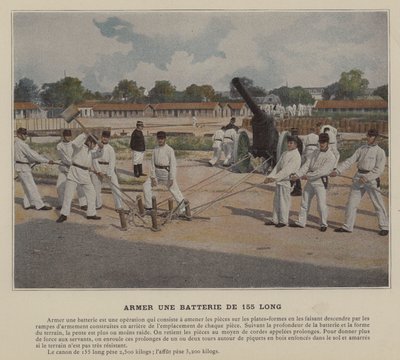 Arming a 155 Long Battery by (after) French Photographer