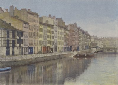 Bayonne, A Quay of the Nive by (after) French Photographer