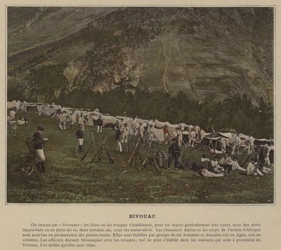 Bivouac by (after) French Photographer