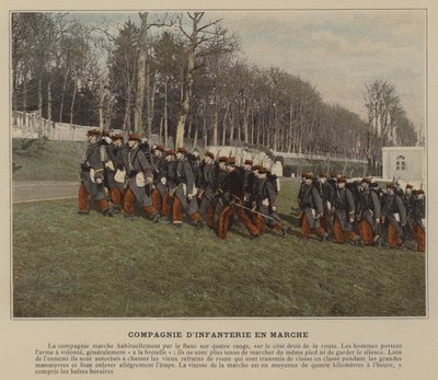 Infantry Company on the March by (after) French Photographer