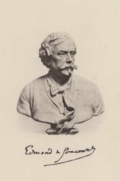 Edmond de Goncourt, French Novelist (b/w photo) by (after) French Photographer