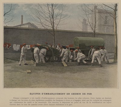 Railway Embarkation Teams by (after) French Photographer