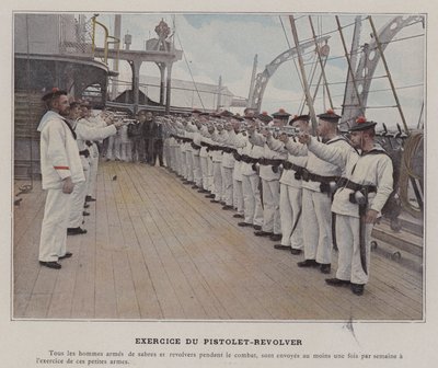 Pistol-Revolver Exercise by (after) French Photographer