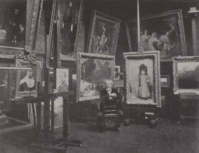 Carolus-Duran in his studio by (after) French Photographer