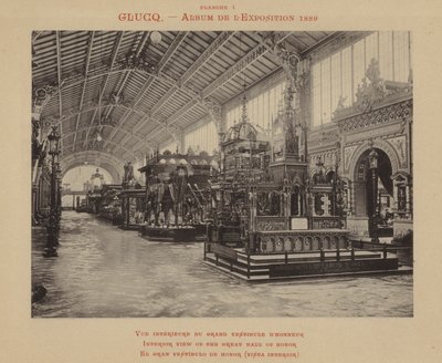 Interior View of the Great Hall of Honour by (after) French Photographer
