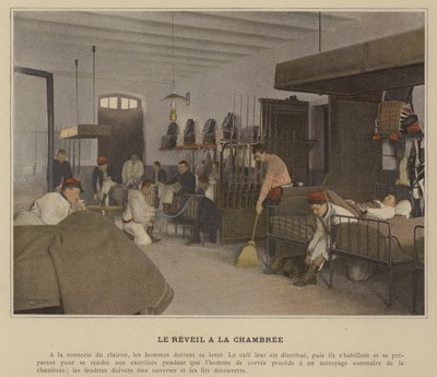 The Awakening in the Barracks by (after) French Photographer