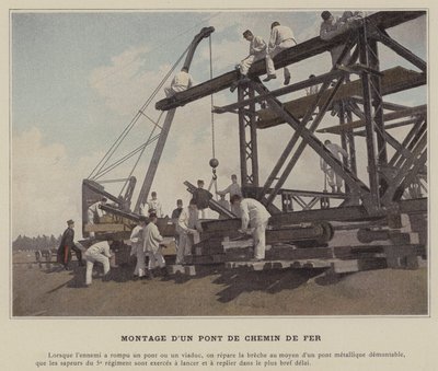 Assembly of a Railway Bridge by (after) French Photographer
