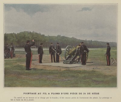Plumb Line Aiming of a 24-Pounder Siege Gun by (after) French Photographer