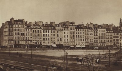 Quai Le Pelletier around 1855, now part of Quai de Gesvres by (after) French Photographer