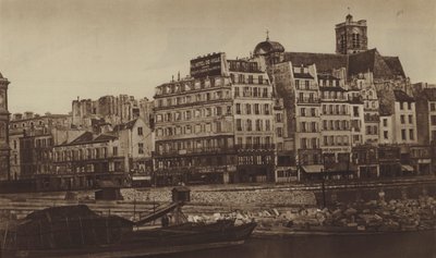 Hotel-de-Ville Quay Around 1855, Formerly Greve Quay by (after) French Photographer