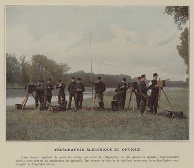Electric and Optical Telegraphy by (after) French Photographer