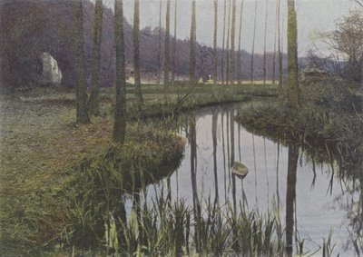 Vaux de Cernay, The Stream (coloured photo) by (after) French Photographer