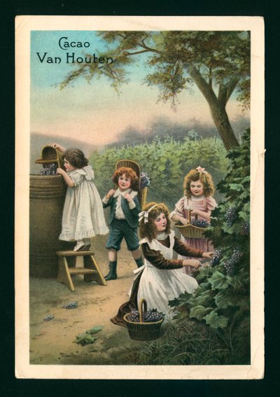 Children picking grapes by (after) French School