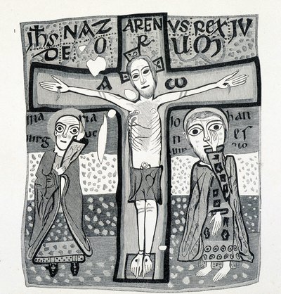 Religious Art, Christ on the Cross. 12th century by (after) French School