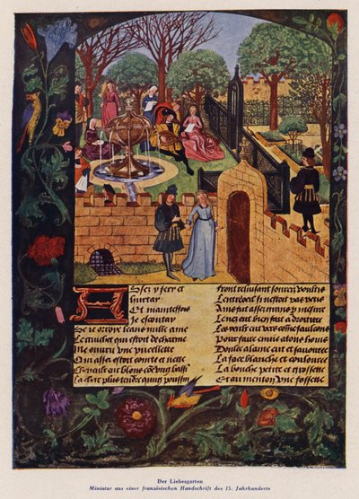 The Love Garden by (after) French School