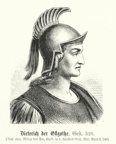 Theodoric the Ostrogoth (454-526) by (after) German School