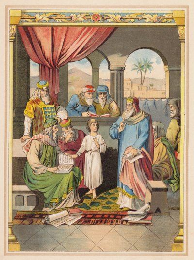 Jesus with the Elders in the Temple by (after) German School