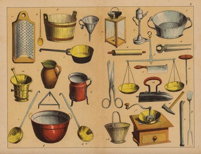 Kitchen utensils and tools by (after) German School