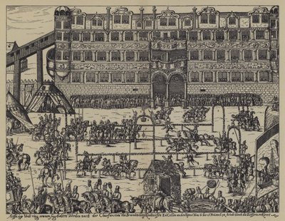 Tournament in celebration of the Christening of Sigismund, son of John George, Elector of Brandenburg, at Colln Castle by (after) German School