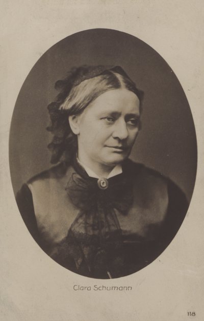 Clara Schumann, German pianist and composer by (after) German photographer