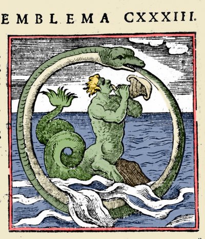 A Triton and an Ouroboros, illustration 