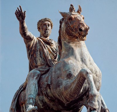 Equestrian Statue of Roman Emperor Marcus Aurelius (Copy After the Original at the Capitol Museum, Rome) by (after) Roman