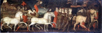 A Triumphal Procession - Cassone Panel by (attr. to) Master of Stratonice