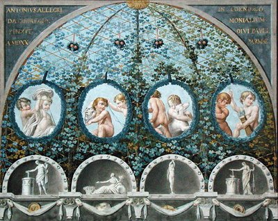 Design for a Ceiling Fresco, published c.1780 by (c.1489 1534) (after) Correggio