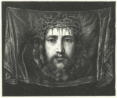 Veil of Veronica with the portrait of Christ by (c.1489 1534) (after) Correggio
