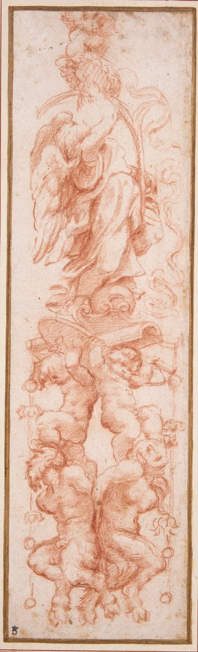 Grotesque decoration for the rib of a vault by (c.1489 1534) Correggio