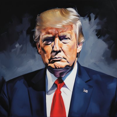 Acrylic Donald Trump Politics Art by F. Abderrahim